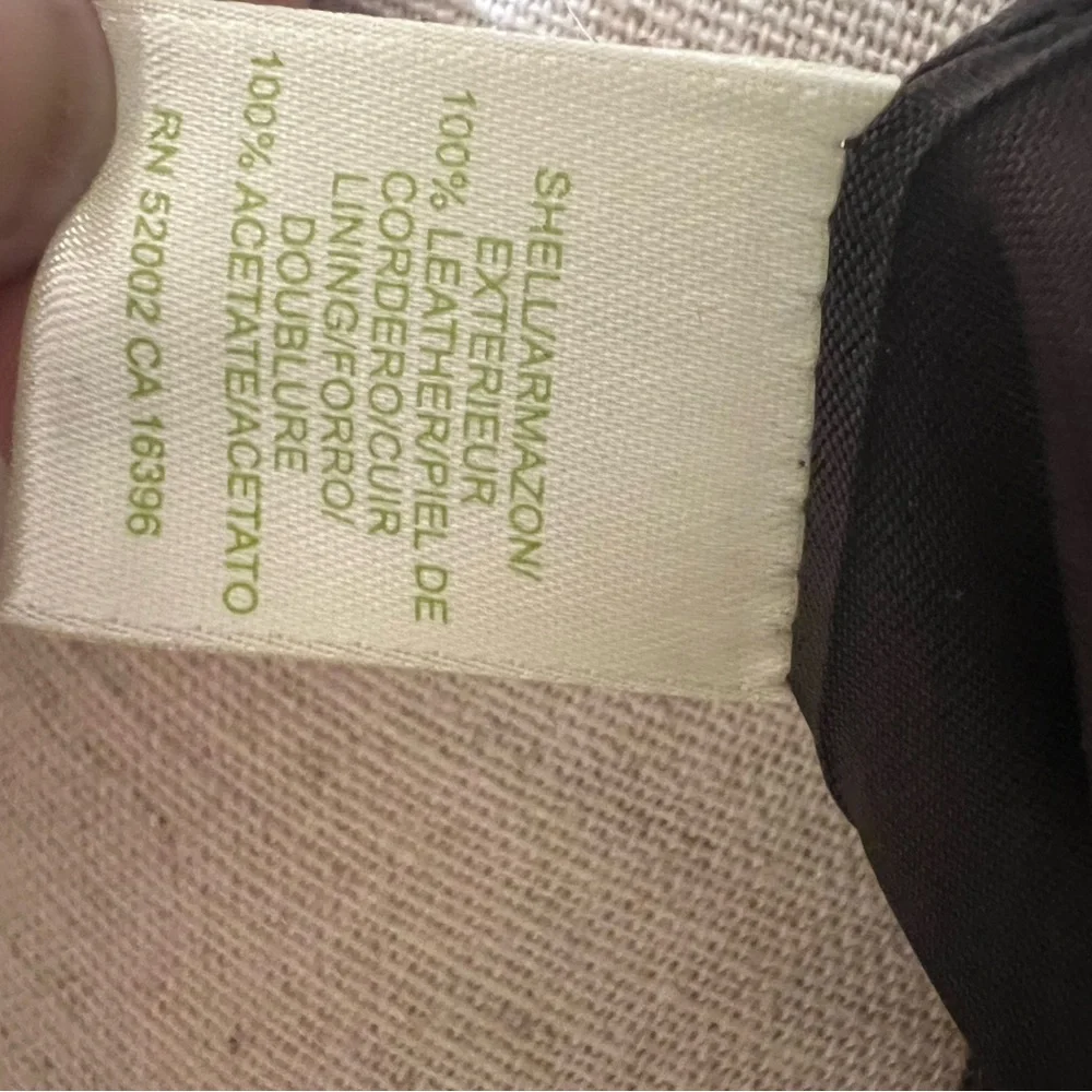 Sigrid Olsen Brown Leather Jacket size XS